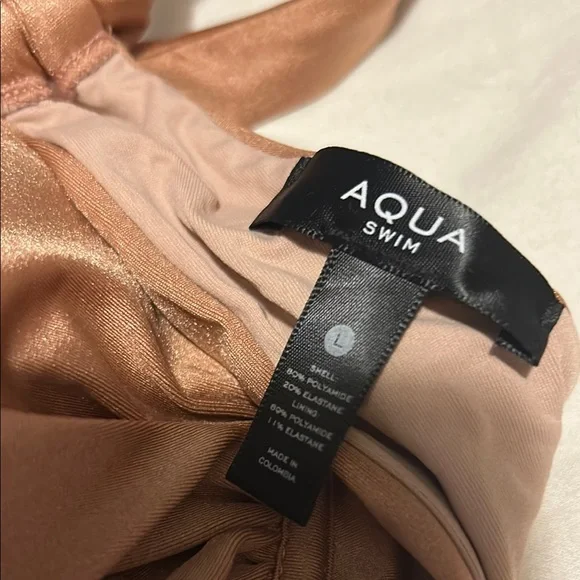 Aqua Brown Satin Bra with Unique Strap Design - Picture 2 of 6